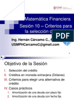 Matemática Financiera Sesión 10