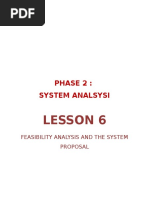 Feasibility Analysis and The System Proposal