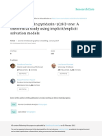 Tautomerism in Pyridazin-3 (2H) - One: A Theoretical Study Using Implicit/explicit Solvation Models