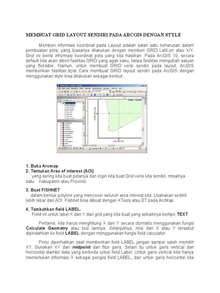 Membuat Grid Layout Sendiri Pada Arcgis Dengan Style Membuat Grid Layout Sendiri Pada Arcgis Dengan Style