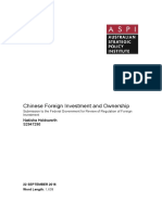 Holdsworth Nakisha s2947290 Chinese Foreign Investment and Ownership Business Submission