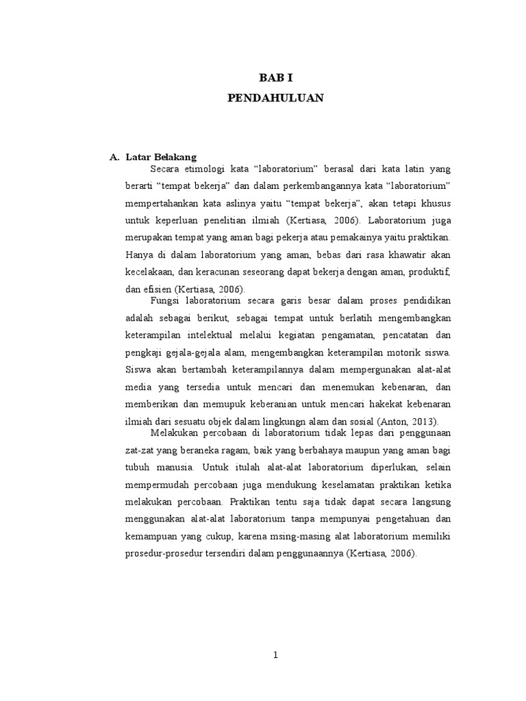 Laporan Praktikum Alat-Alat Laboratorium | PDF