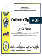 SSG Election Certificate 2015 and 2016