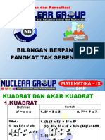 Modul Matematika Bab-1 Bil - Berpangkat Dan Pangkat Tak Sebenarnya - Kls - Ix