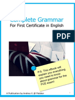Complete Grammar For First Certificate in English