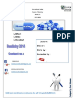 Sheet Slide Handout: University of Jordan Faculty of Dentistry Third Year 2015/2016