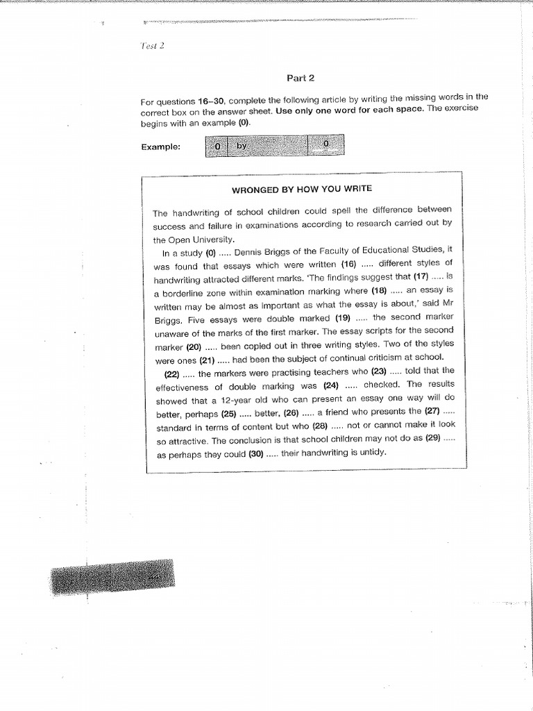 Task 3 - Final Reading Exam PDF | PDF | Qualifications | Standardized Tests