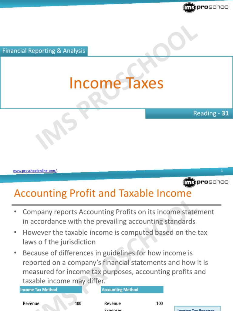 Unit 31 Taxes 2013 PDF Deferred Tax Book Value