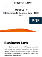 Business Laws(RTU) - Module 1