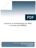 Conocer Metodologia PMI PMBOK