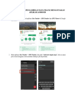 Langkah Kerja Pengambilan Data Track Menggunakan Aplikasi Android