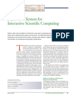 Ipython: A System For Interactive Scientific Computing: Python: Batteries Included