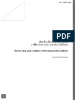 Burke, Kant e Lyotard Reflexões Acerca Do Sublime