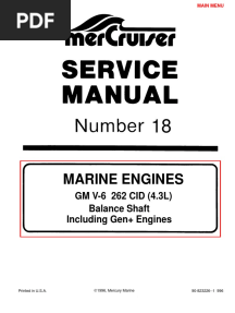 Merc Service Manual 18 4.3 Engines