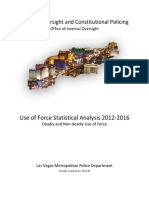 Use of Force Statistical Analysis 2012-2016