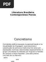 Literatura Brasileira Contemporânea Poesia