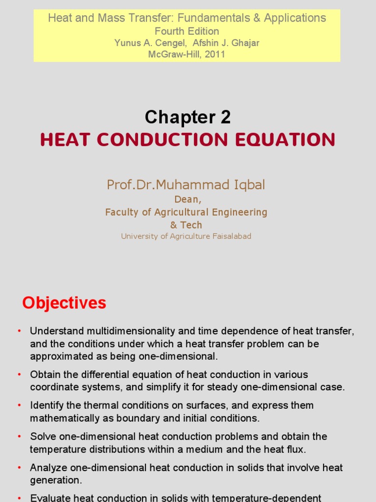 One-Dimensional Heat Conduction Analysis | PDF | Thermal Conduction | Heat