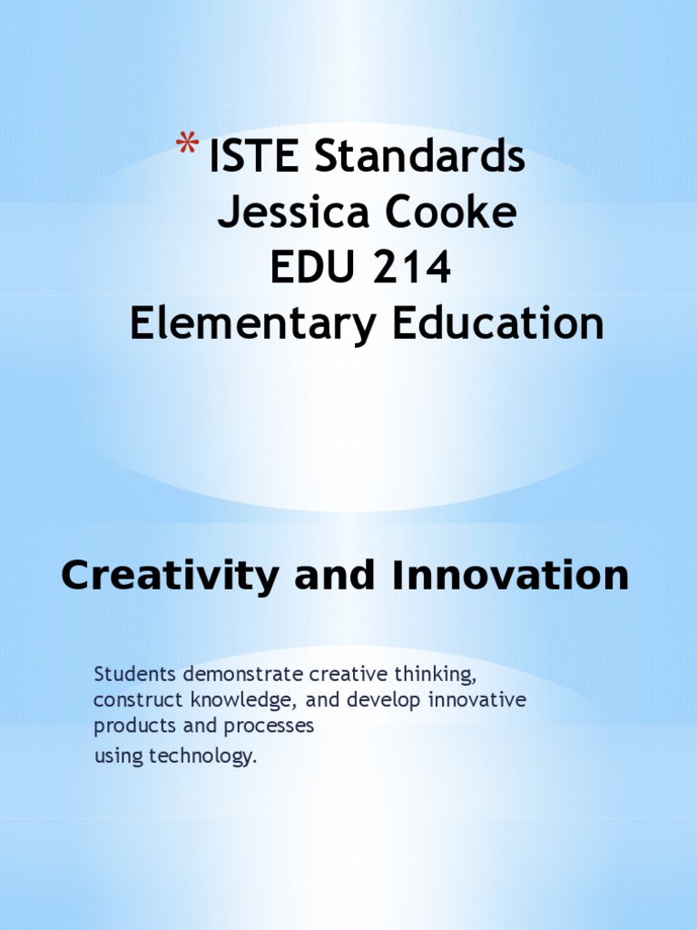 ISTE Student Standards | Brainstorming | Collaboration