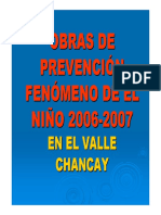 Obras de Prevencion Fenomeno Del Niño - Valle Chancay