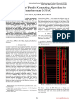 Optimization of Parallel Computing Algorithm For Shared Memory Mpsoc