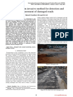 A Low Cost, Non-Invasive Method For Detection and Measurement of Damaged Roads