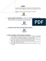 Guide for Webmail, Tracksapce, Docspace Password and RSA Activation