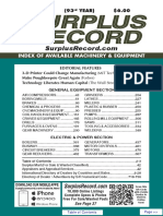 JUNE 2017 Surplus Record Machinery & Equipment Directory