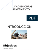 Seguridad en obras de saneamiento