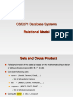 CSC271 Database Systems: Relational Model