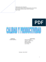 Calidad y Productividad EQUIPO 9 (B)