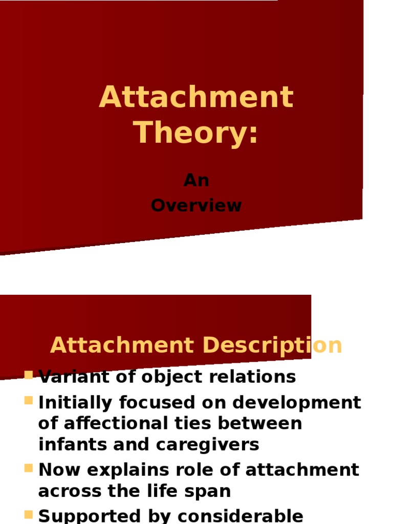 Overview of Attachment Theory | PDF | Attachment Theory | Psychotherapy
