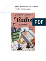 Baños Mágicos de Hierbas de Santería-Carlos Montenegro