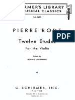 Rode - 12 Etudes ViolinSolo