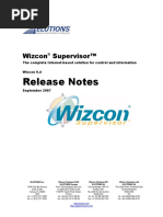 Release Notes Wizcon