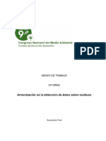 Armonización en La Obtención de Datos Sobre Residuos