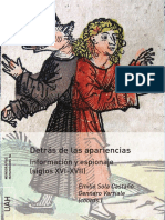 Detrás de Las Apariencias. Información y Espionaje (Siglos XVI-XVII) - Emilio Sola & Gennaro Varriale (Coords.)