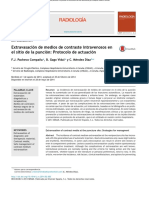 Extravasación Medios de Contraste Intravenosos - Protocolo de Actuación