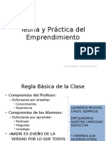 Teoría y Práctica Del Emprendimiento Sesión 1