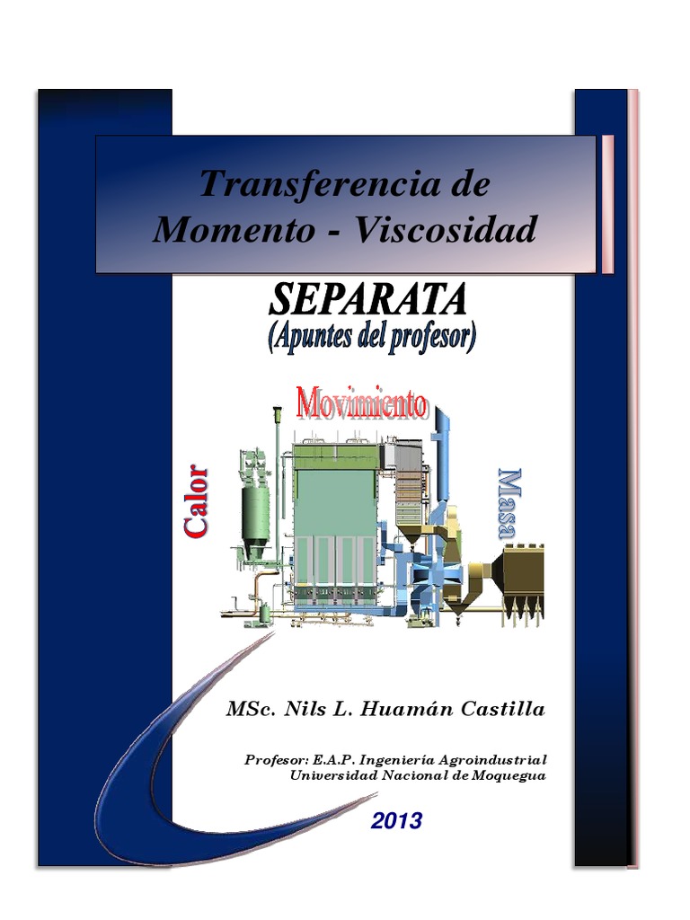 1ra CLASE (Transferencia de Momento) | PDF | Viscosidad | Fluido