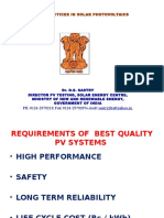 Best Parctices in Solar Photovoltaics