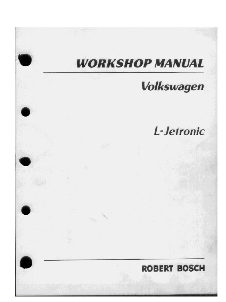 VW LJetronic Fuel Injection Manual PDF PDF