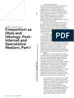 S. Heidenreich - Freeportism As Style and Ideology, Post Internet and Speculative Realism, Part I
