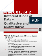 E370 Week 01, PT 2: Different Kinds of Data Qualitative and Quantitative
