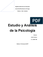 Estudio y Análisis de La Psicologia