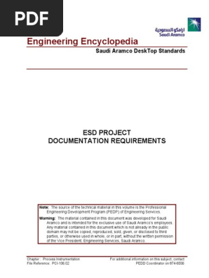 ESD Project Documentation Requirements