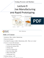 Lect 9 Additive Manufacturing PDF