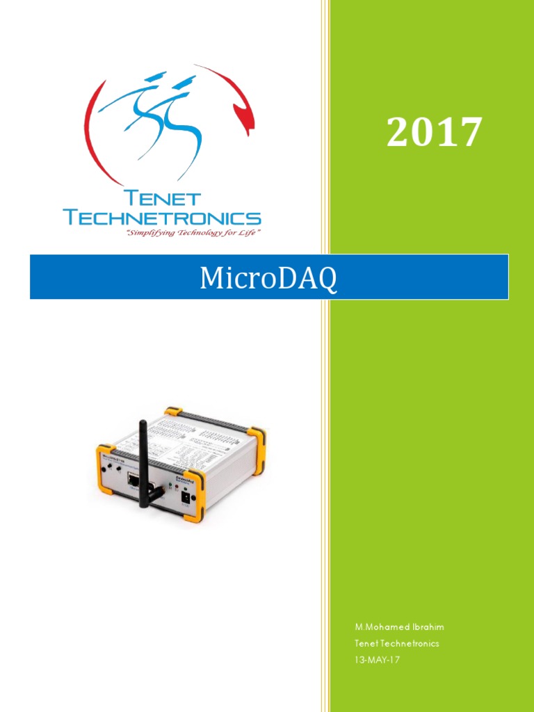 MicroDAQ Integration Guide for Developers | PDF