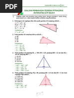 5 Contoh Soal Latihan Matematika Teorema Pythagoras Kelas 8 Smp