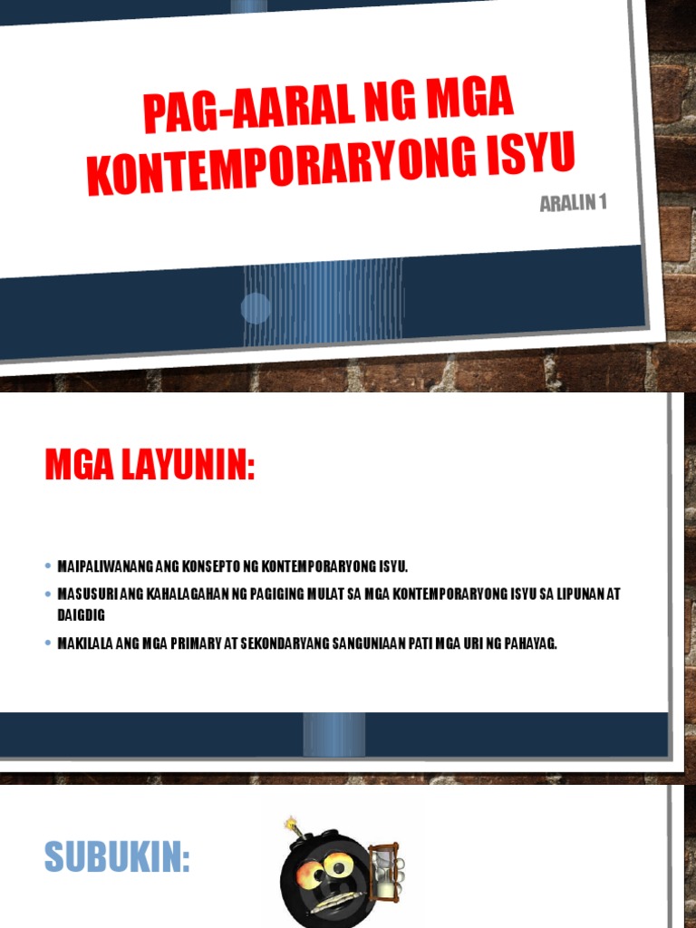 Araling 1_PagAaral Ng Mga Kontemporaryong Isyu