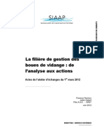 La Filière de Gestion Des Boues de Vidange: de L'analyse Aux Actions